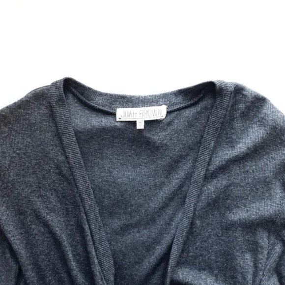 Joah Brown | Soleil Cardigan in Heather Gray Ribbed - Picture 5 of 6